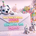 New Year's wishes simplicity and humor
